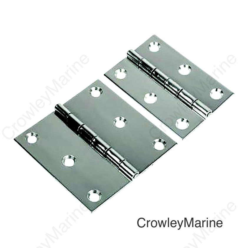 Sea-Dog 201081 Stainless Butt Hinge, A: 3" B: 1-1/2", C: 1-1/2" D:3" E: 1/16", #8 FH