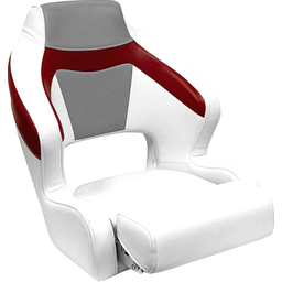 White/Gray/Dark Red