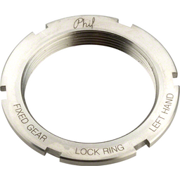 Phil Wood Stainless Steel Track Lockring 1.32 x 24 tpi Left-Hand Thread