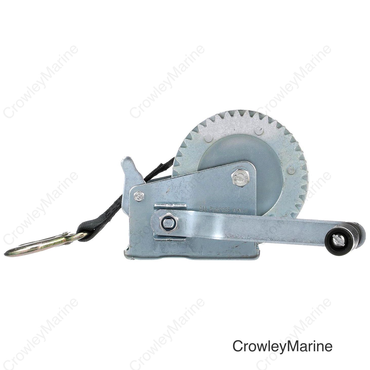 Seachoice 50-52161 Trailer Winch, Max Load 1,000 Pounds, 25-Foot-Long 2-Inch-Wide Strap with Hook