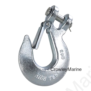 Clevis Slip Hook w/Latch, 1/4", 2600lb WLL, 7.8K MBF, 10/Ctn (401140)
