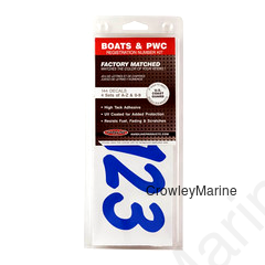 Hardline Boat Lettering Registration Kit 3 in. - 400 Blue Solid