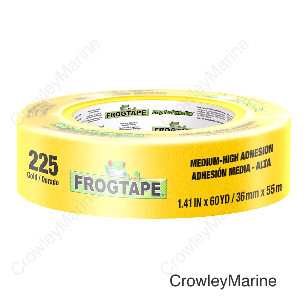 Shurtape 105375 Frogtape® 225 Gold Performance Grade Masking Tape, 1-1/2" x 180', Gold