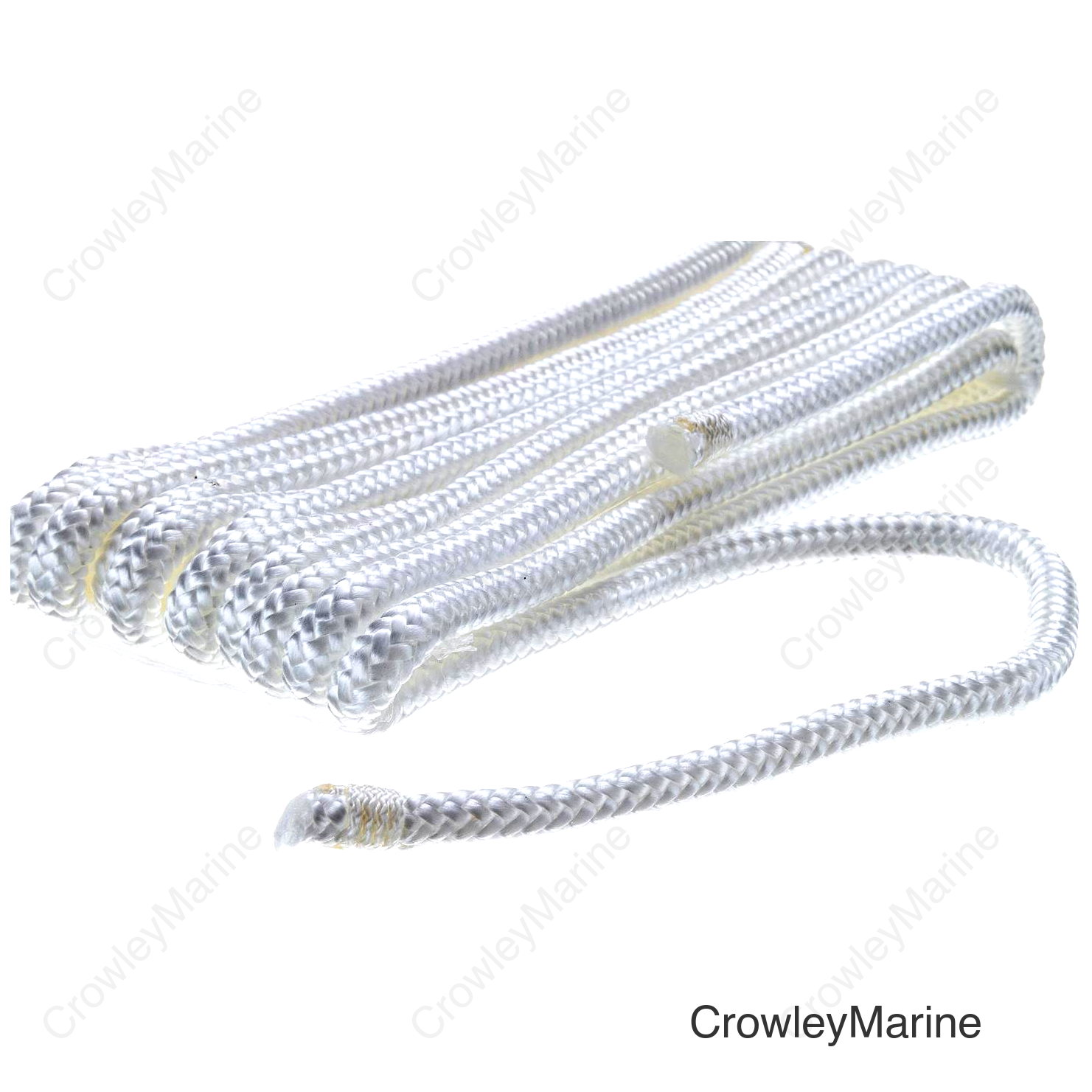 Seachoice Double-Braid Bumper Fender Line, 1/4 in. X 6 Ft., White