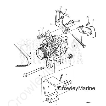 V-Belt - Volvo Penta (3809625)