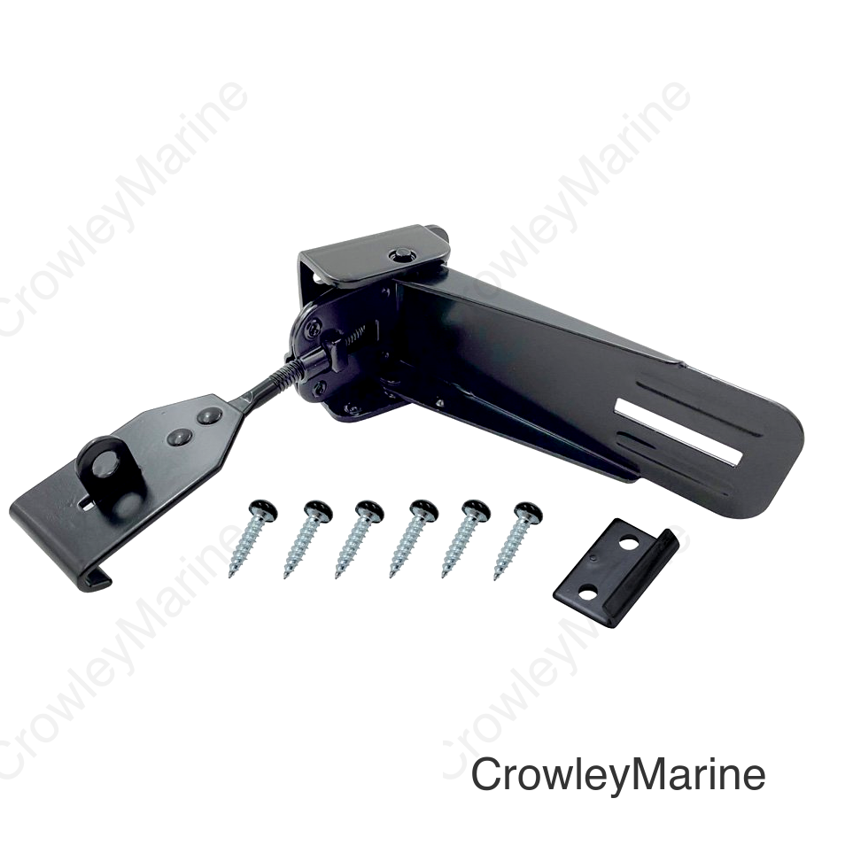 LOCKING CAMPER LATCH/STRIKE BLACK-B