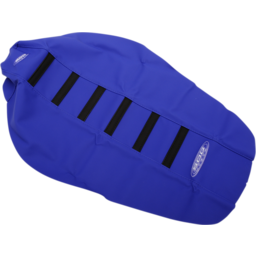 6-Ribbed Seat Cover - Black Ribs/Blue Top/Blue Sides thumbnail-1
