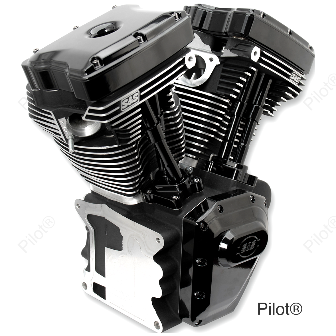 T111 Long Block Engine - Black - Touring | Dyna