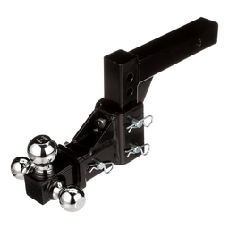 Seachoice Adjustable Trailer Hitch Drop, Tri Ball Mount Solid, 2 in. Shank, Black Finish thumbnail-3