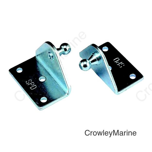 JR Products BR1060 Gas Spring Mounting Brackets - Angled, 2/pk