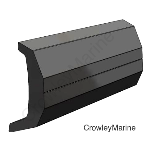 20'L x 1-1/2"H x 5/8"W, Black