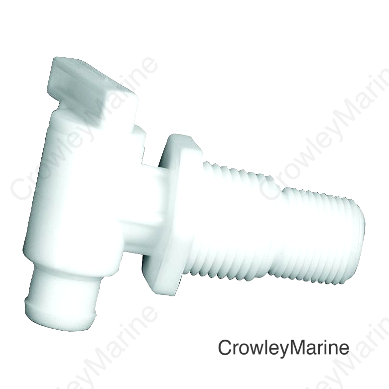 Camco 22243 Dual Size Drain Valve Without Flange 3/8" or 1/2" Male NPT Thread