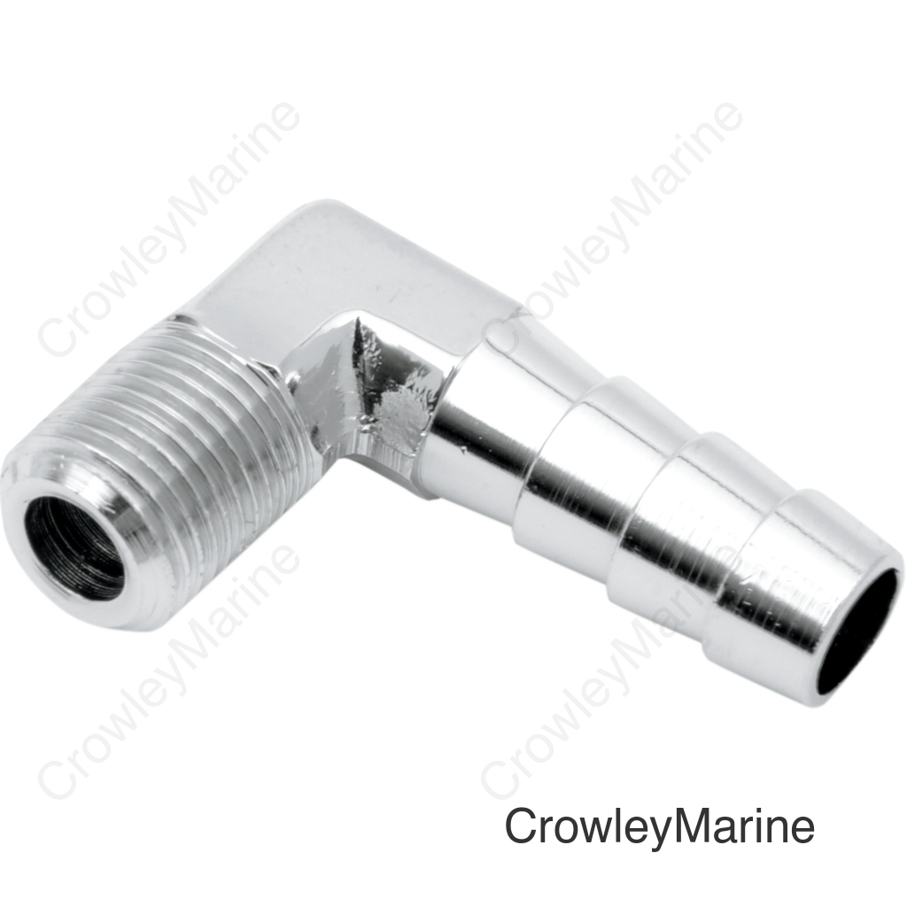 MALE ELB 5/16" X 1/8" CHR