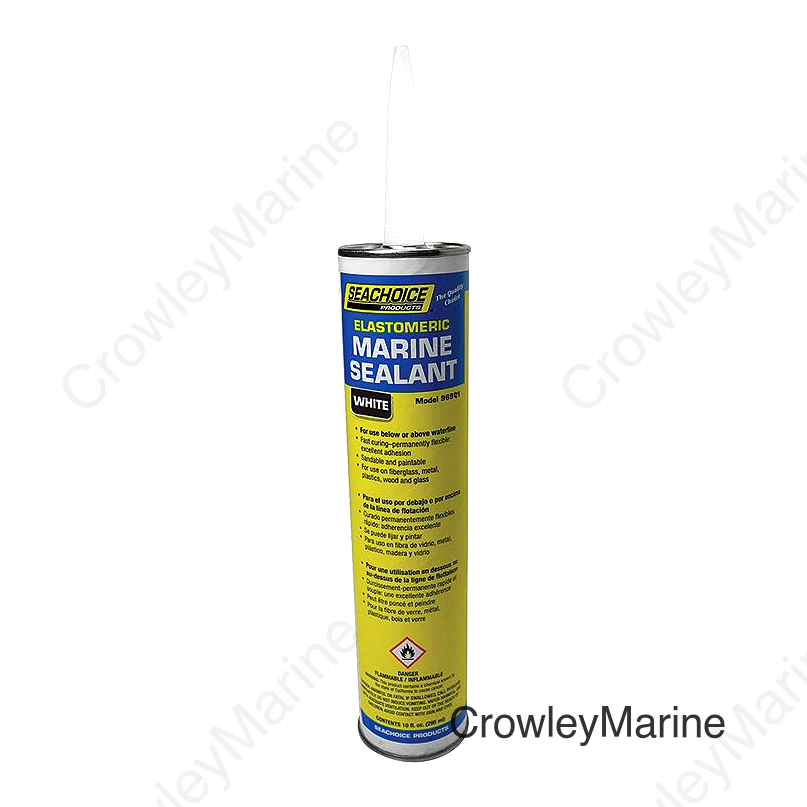 Seachoice 96901 Elastomeric White Marine Sealant, 10 oz.