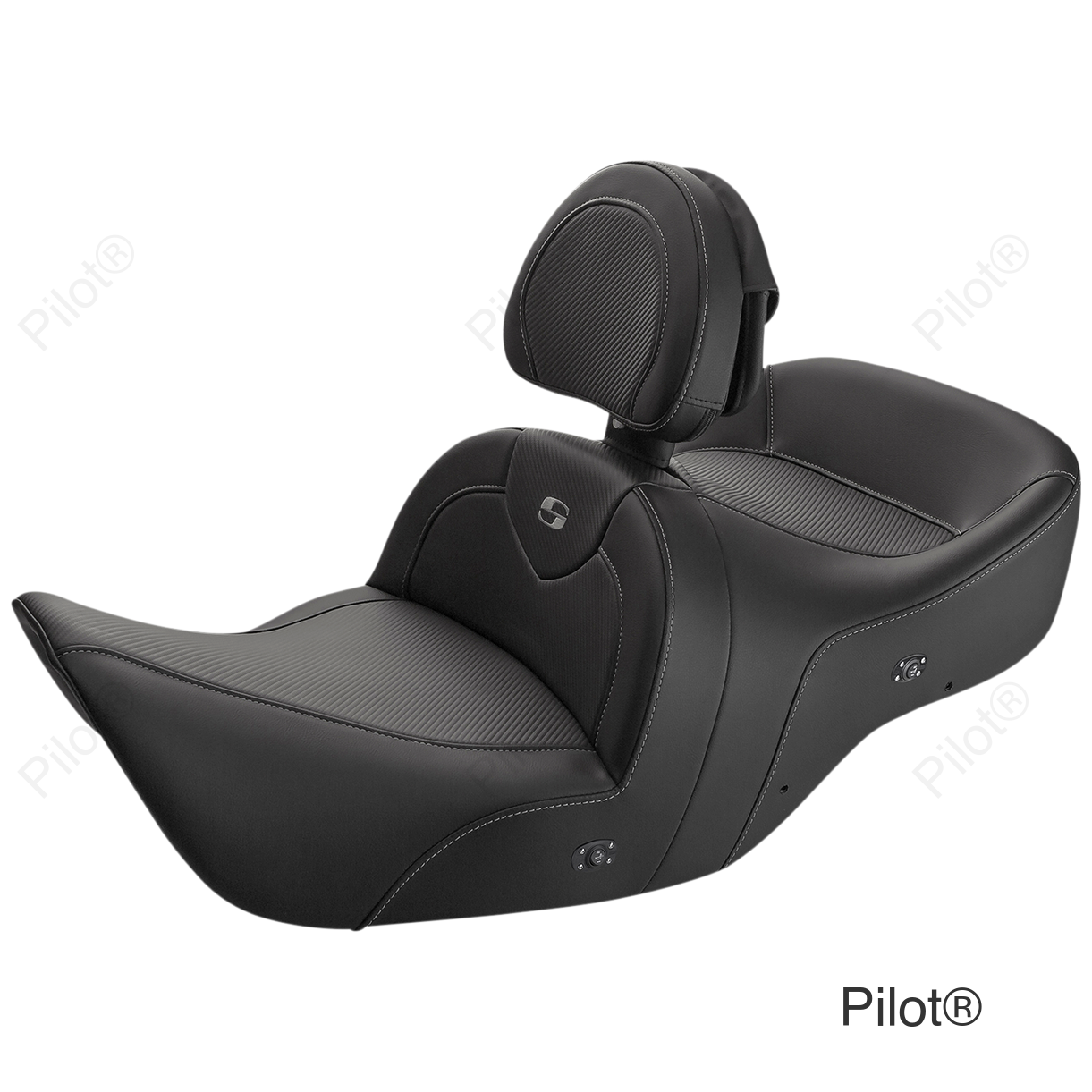 Heated Roadsofa™ Seat - Carbon Fiber - Includes Backrest - Black - GL