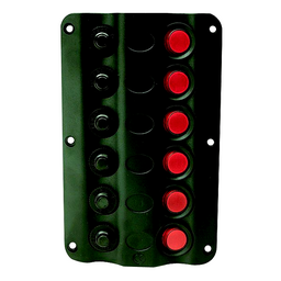 Seachoice LED 12V 6-Switch Distibution Panel, Pre-Wired, Boat Panel Mount thumbnail-4