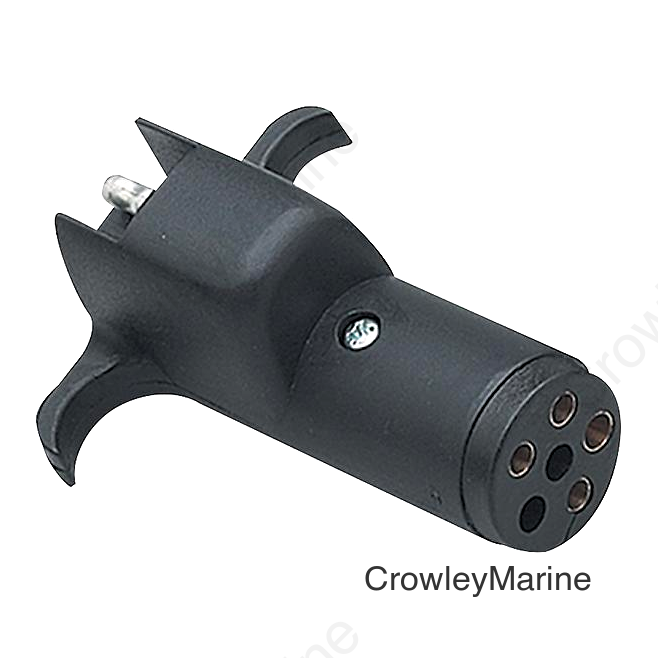 6 Way Round to 4 Flat Trailer Wiring Adapter