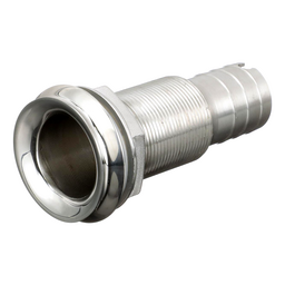 Seachoice Mega-Flow Dripless Thru Hull Fitting, 316 Stainless Steel, Fits 1 in. Hose, 1-1/2 in. Max. Hull thumbnail-6