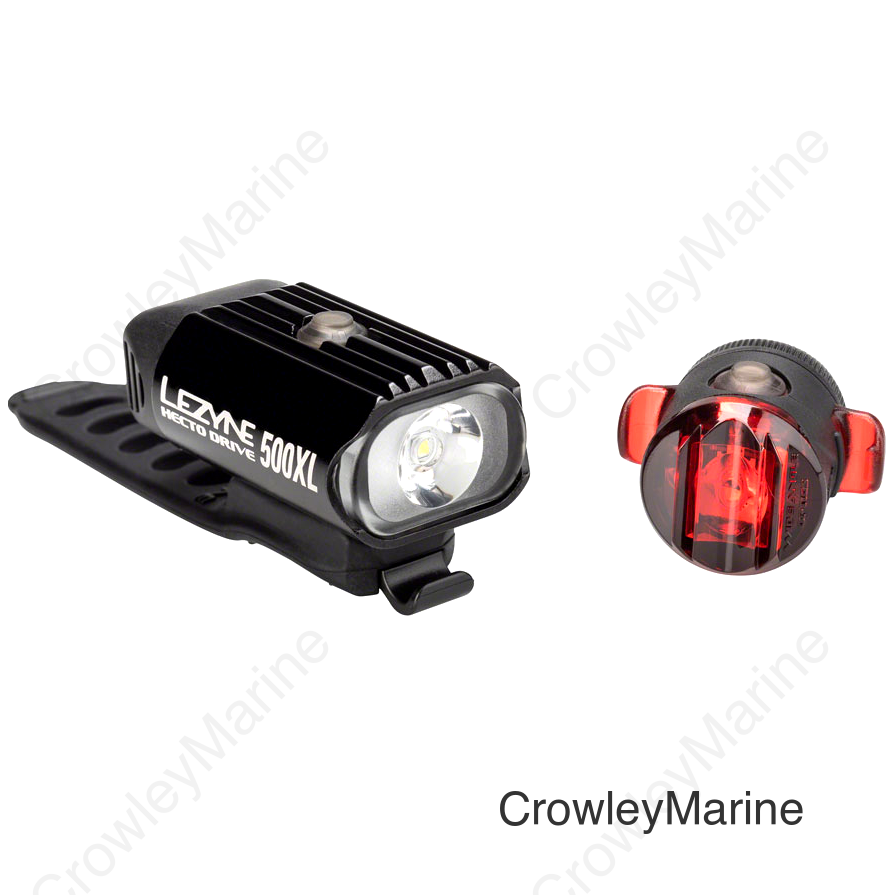 Lezyne Hecto 500XL/Femto Headlight/Taillight Set - Black