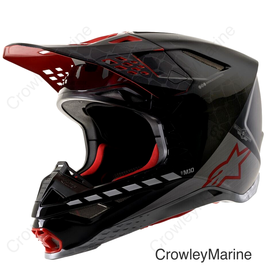 S-M10 SAN DIEGO 2020 LE HELMET BLACK/SILVER/RED MD