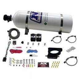 Nitrous Express GM LS 78mm 3-Bolt Nitrous Plate Kit (50-350HP) w/15lb Bottle thumbnail-2