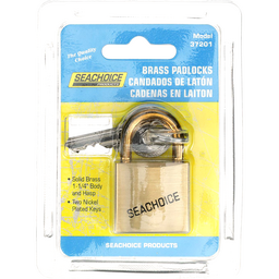 Seachoice Solid Brass Padlock, 1.25 in., Includes 2 Keys thumbnail-4