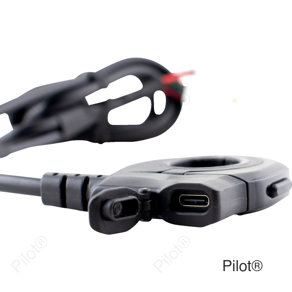 Heated Grip Thumb Switch - USB-C Charger - Black