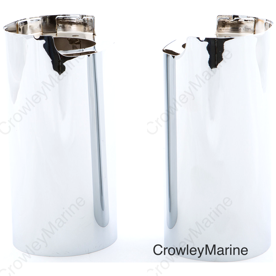 UPPER FORK TUBE COVERS CHROME TOURING 14-UP