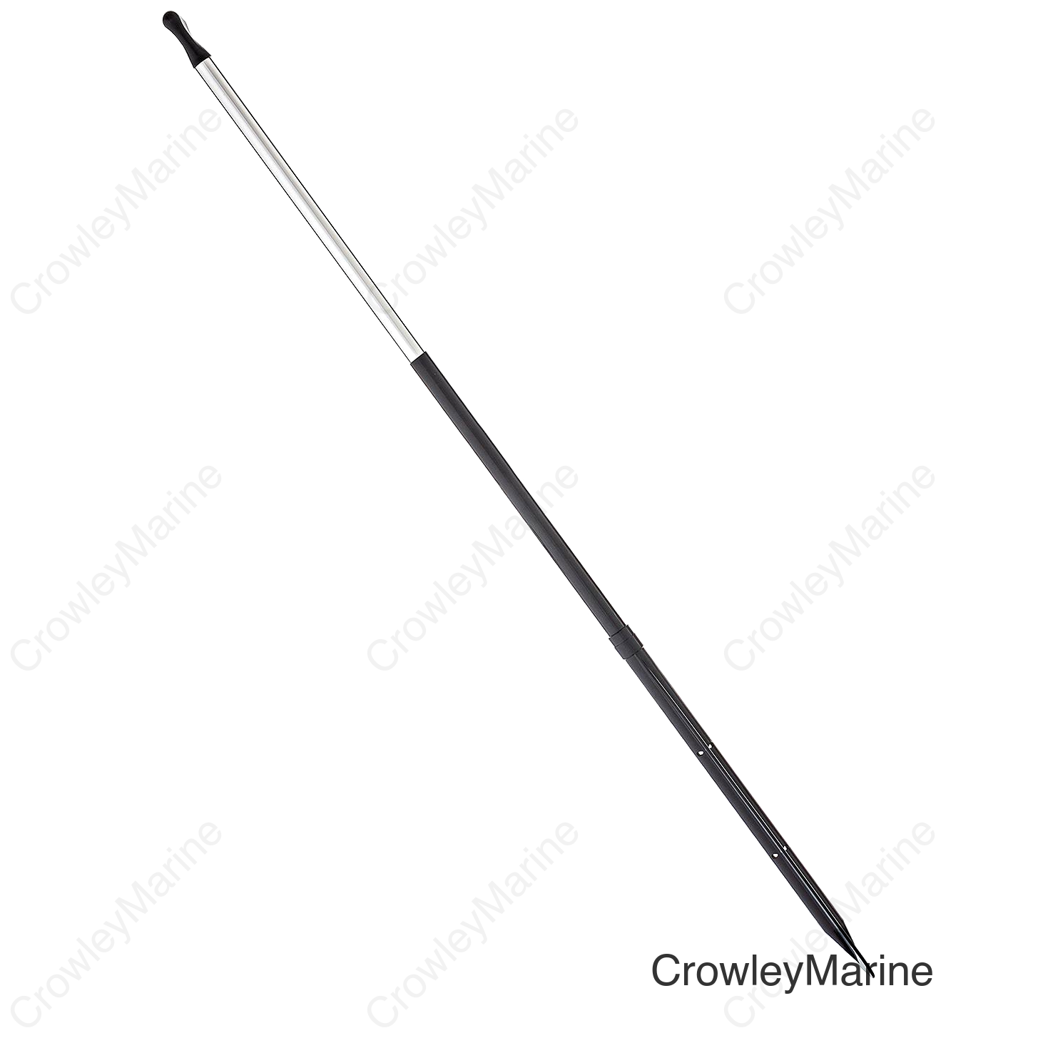 Seachoice 5 Ft. Synthetic Paddle w/ Aluminum Shaft, 1 In. Diameter Shaft, Palm Grip, 22 In. X 6-1/8 In. Blade, Black
