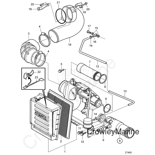 Connector(V2) - Volvo Penta (3887751)