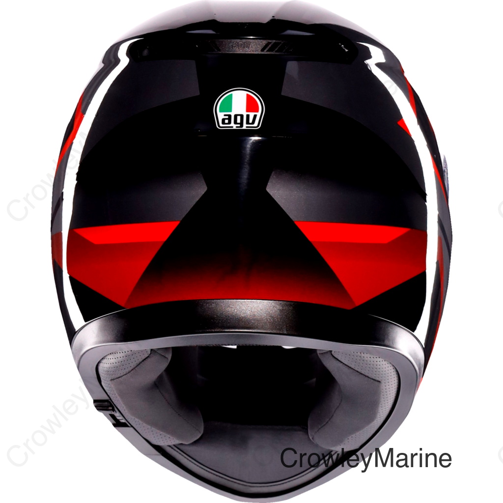 K3 Helmet - Striga - Black/Gray/Red - XL