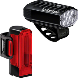 Lezyne MicroDrive 800+/Strip Drive 300+ Headlight/Taillight Set -  Black