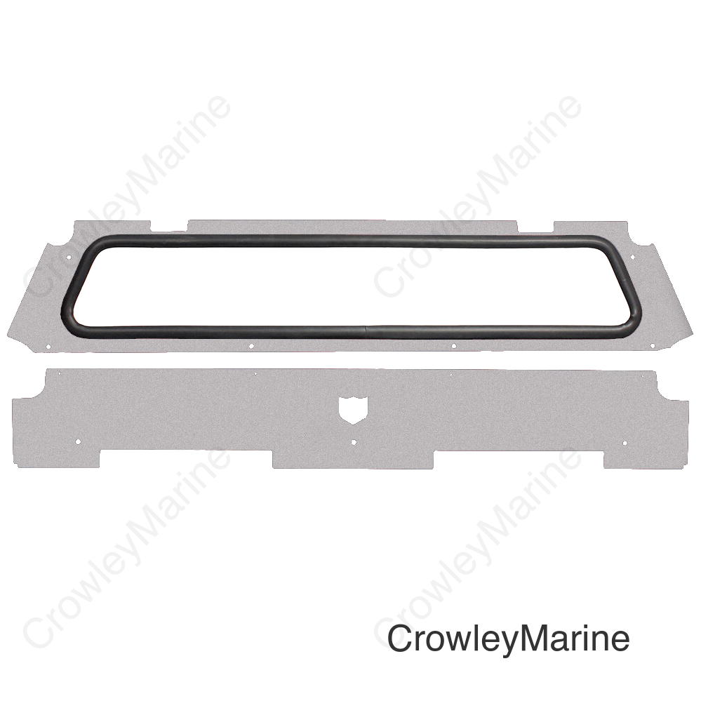 REAR WINDSHIELD SPARKLE SILVER METALLIC