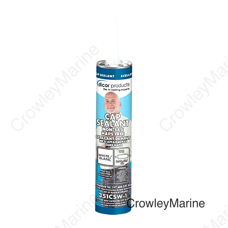 Dicor 351CSW1 Clear Cap Sealant, 10 oz., White