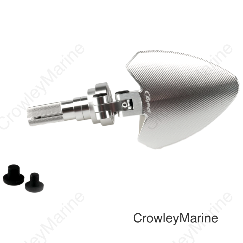 HANDLEBAR END FOLDING MIRROR RIGHT SILVER