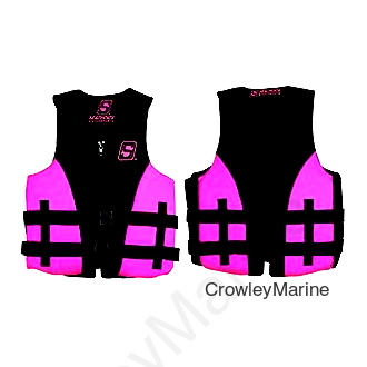 Seachoice Evoprene Multi-Sport Life Jacket - S - Pink/Black, Fits Chest 30-33 in, USCG Level 70