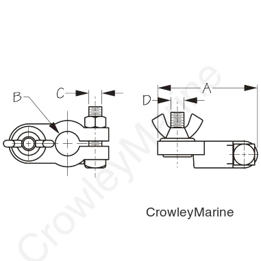 Battery TRMNL Position WNG NUT STL (415212-1)