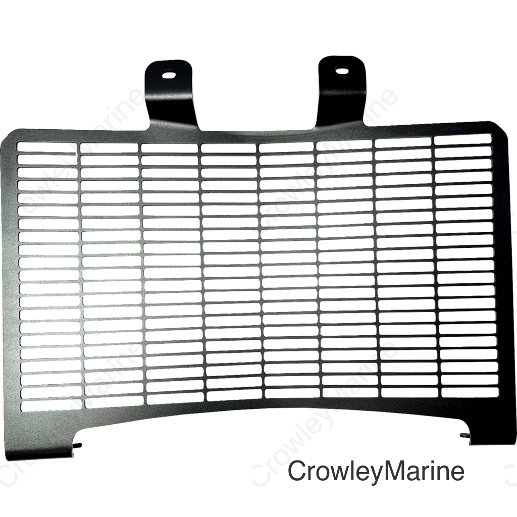 RADIATOR SHIELD ALUM BLK 21-23 PAN AMERICA