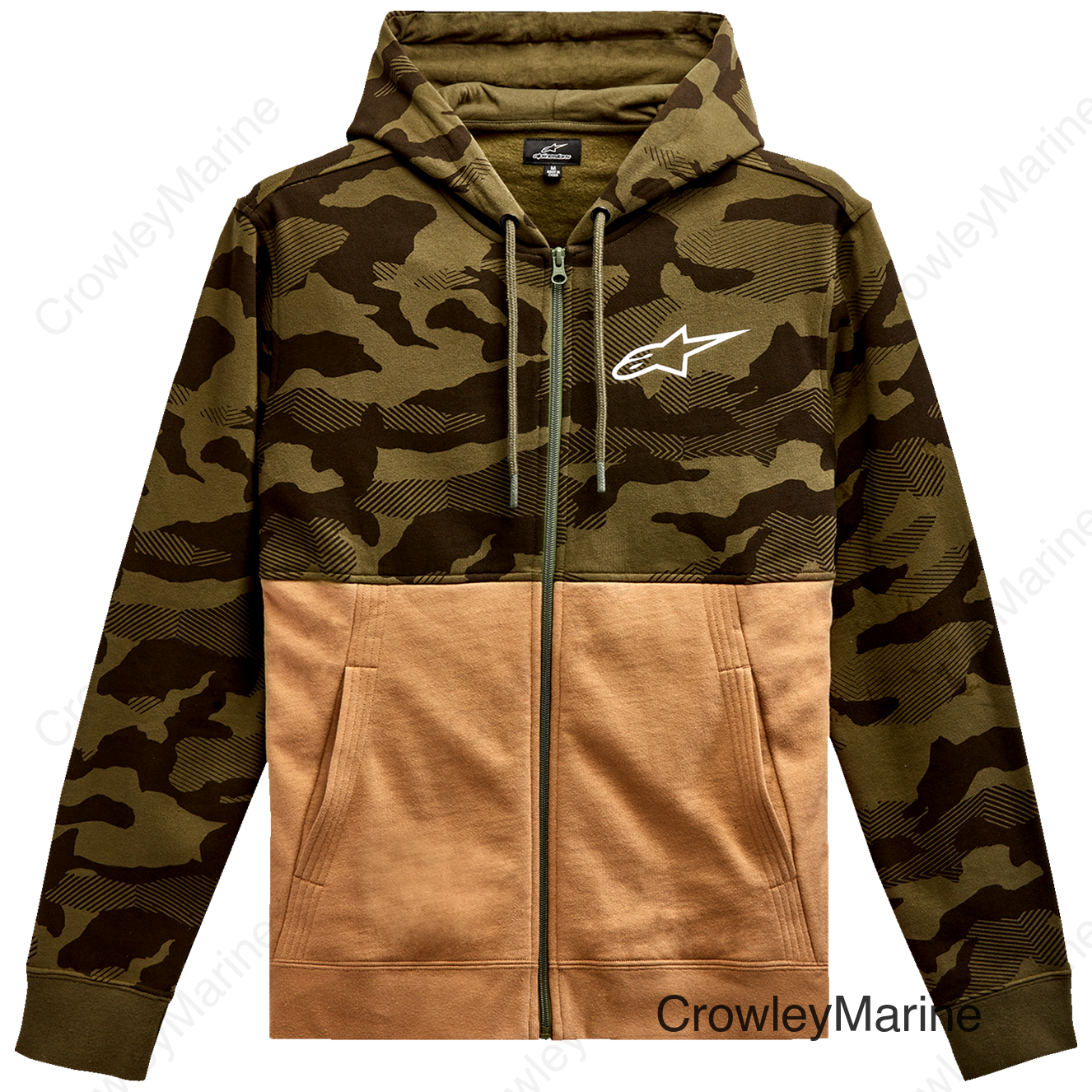 Camo Block Hoodie - Military/Sand - XL