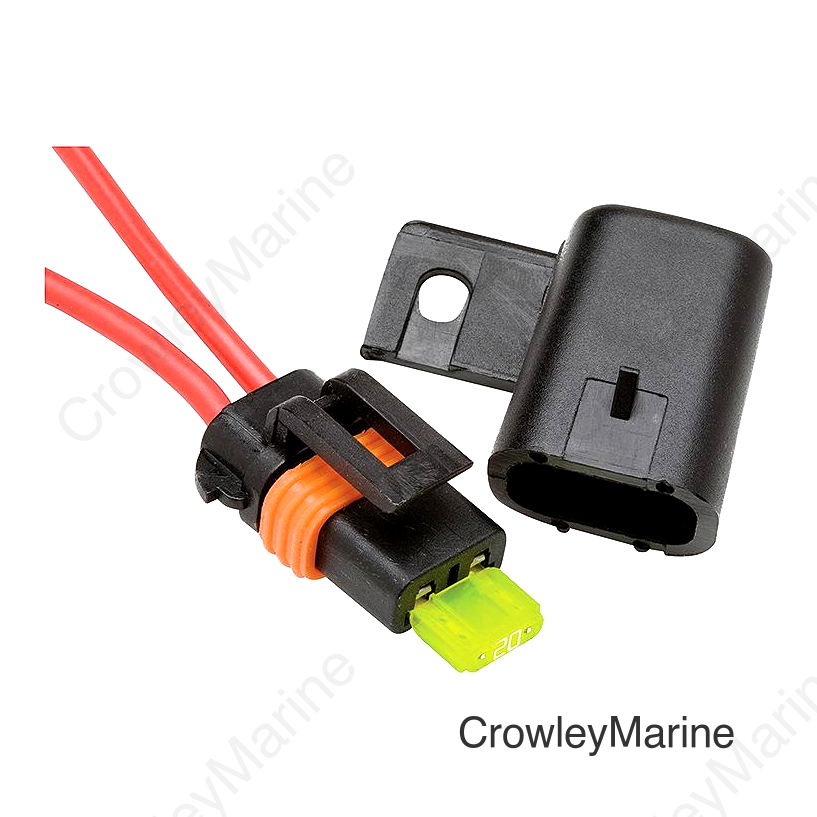 Seachoice 11271 ATM In-Line Fuse Holder, 4", 12 Gauge Wire