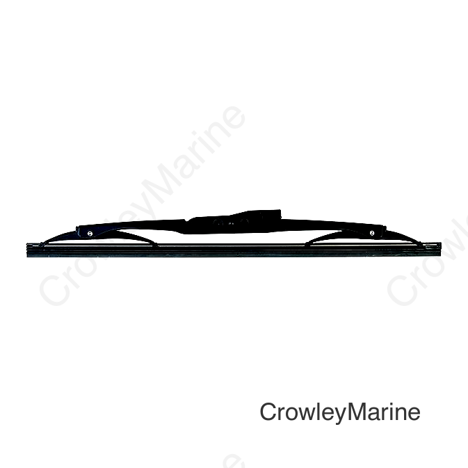 Marinco 34016B Deluxe Stainless Steel Wiper Blades w/Black Finish, 16"