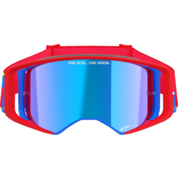 Supertech Goggle - Corp - Red/Blue - ABS Vision - Blue Mirror thumbnail-0