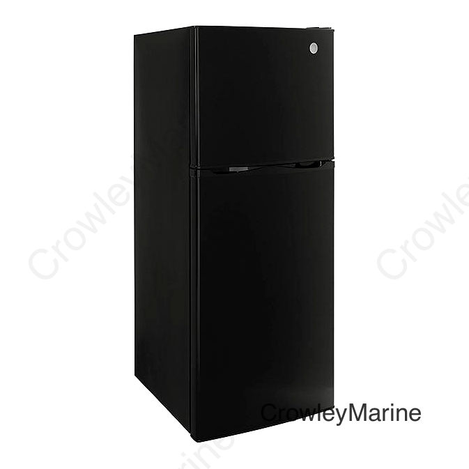 GE GPV10FGNBB 12V Top-Freezer Refrigerator, 9.8 cu. ft., Black