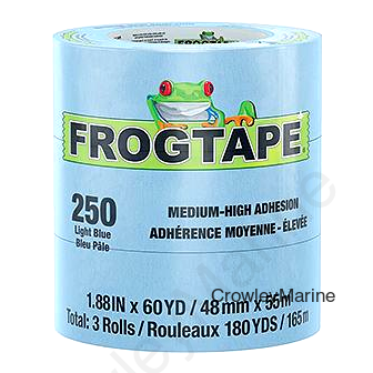 Shurtape 105330 Frogtape® 250 Blue Performance Grade Masking Tape, 3" x 180', Blue