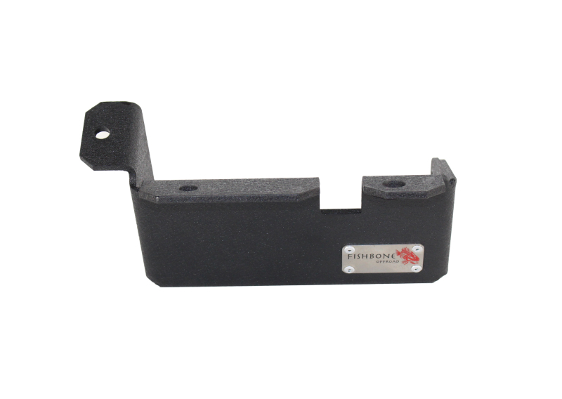 Fishbone Offroad 97-06 Jeep Wrangler TJ Steering Box Skid Plate - Black Textured Powdercoat