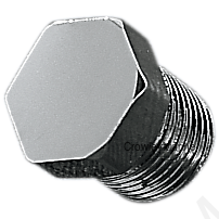 1/8 NPT HEX PLUG CHROME