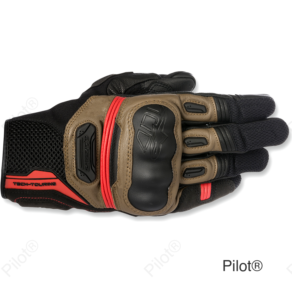 Highlands Gloves - Black/Tobacco Brown/Red - 2XL