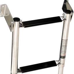 Seachoice Telescoping Transom Mount Ladder, Stainless Steel, 4 Steps, 300 Lb. Capacity thumbnail-2