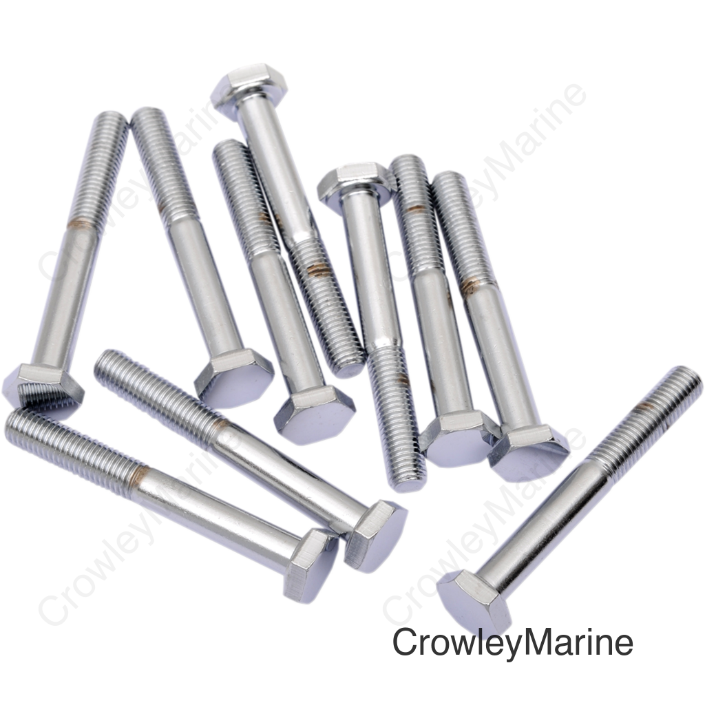 1/4"-28 X 2" CHR HEX HD