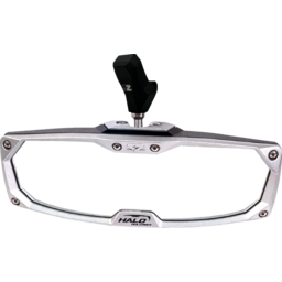 Mirror - Halo R - Rear View - Rectangle - Black w/Silver Bezel - CF Moto thumbnail-4
